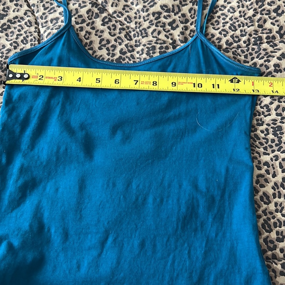⭐️ Forever 21 cami tank top cerulean blue spaghetti straps women size XS - Picture 5 of 10